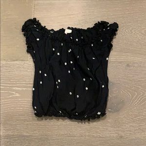 Brandy Melville polkadot crop top